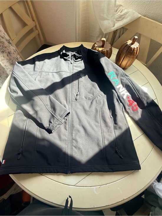 Rank 45 Jackets & Blazers - Rank-45 Men's Black Performance Softshell Jacket with Zip Pockets